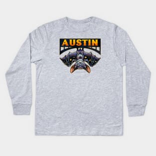 Austin Bat Kids Long Sleeve T-Shirt